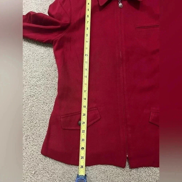 J.MCLAUGHLIN VINTAGE Red Blazer Made in USA Size 10 - Picture 9 of 10